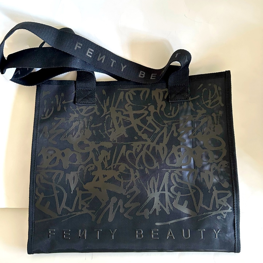 Fenty Beauty Black Mesh Tote